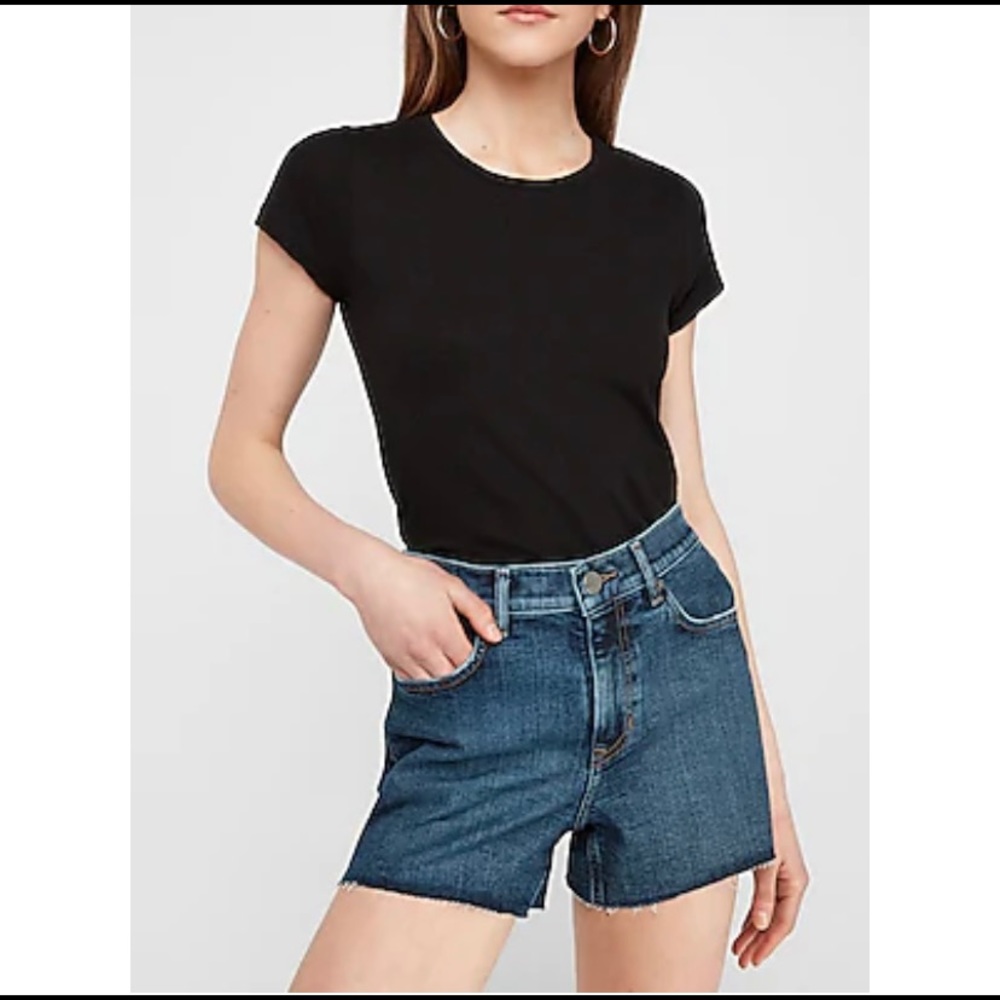 NWT Express Midi High Rise Shorts